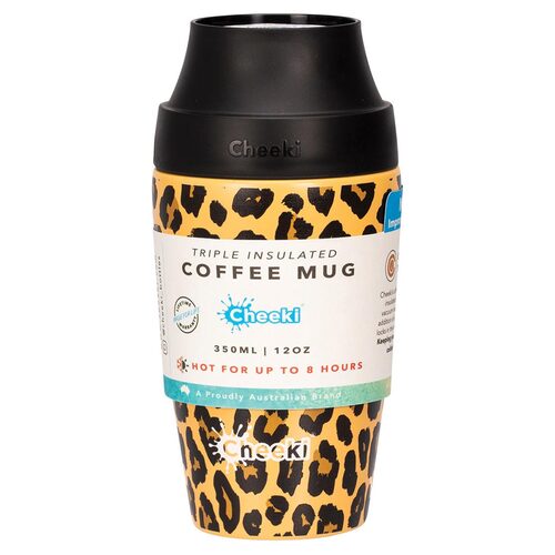 Cheeki Leopard Coffee Mugs 350ml
