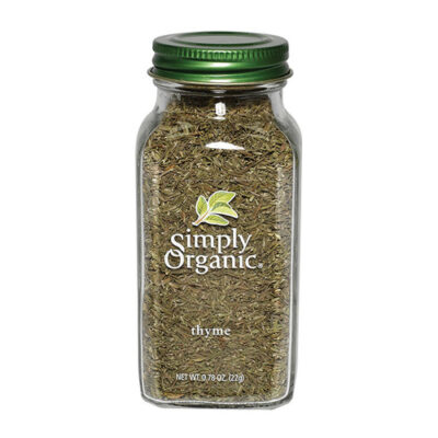 Simply Organic Thyme Leaf Glass Jar 22g
