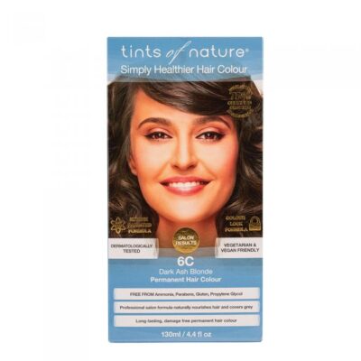 Tints of Nature 6C Dark Ash Blonde Permanent Hair Dye 130 ml