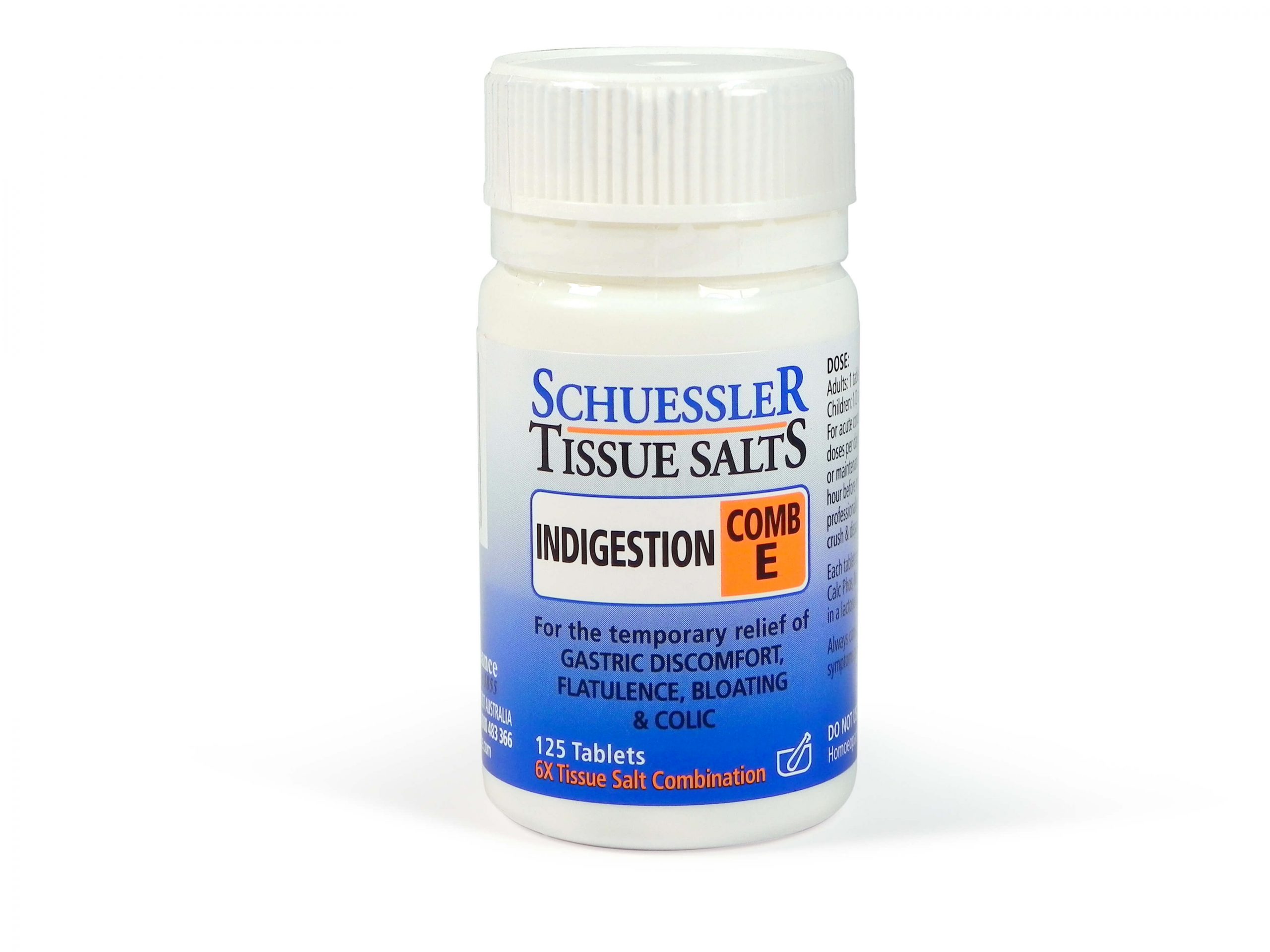 Schuessler Tissue Salts Comb E Indigestion 125 Tablets