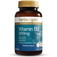 Herbs of Gold Vitamin B2 200mg 60tab