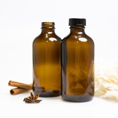 Amber Glass Bottles & Caps 200mls