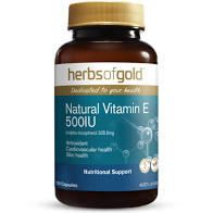 Herbs of Gold Natural Vitamin E 500iu 100cps
