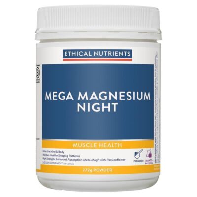 Ethical Nutrients Mega Magnesium Night 272gms Passion + Mango