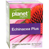 Planet Organic Echinacea Plus Herbal 25 Tbgs