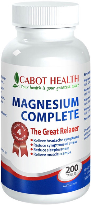 Cabot Magnesium Complete 200 Tablets