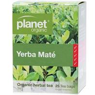Planet Organic Yerba Mate Herbal 25 Tbgs