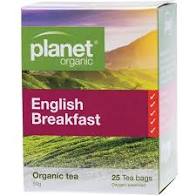 Planet Organic English Breakfast 25Tbgs
