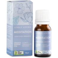 Lively Living Meditation Certified Organic Essential Oil 10ml
