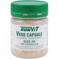 Bonvit Empty Vege Capsules 00 x 100 Capsules