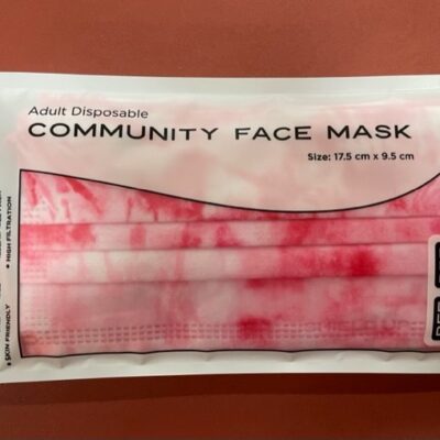 Shield Up Disposable Masks 5pk - Dye Coral