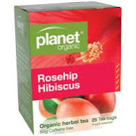 Planet Organic Rosehip Hibiscus Herbal 25 Tbgs