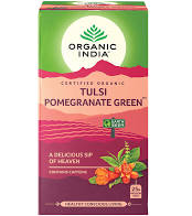 Tulsi Organic Pomegranate Green 25 Teabags