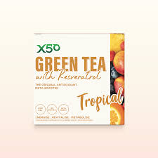 X50 Green + Resveratrol Tea Tropical 60s