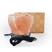 Luvin Life Fire Bowl Salt Lamp USB Connection