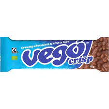 Vego Crisp Chocolate Bar Creamy Chocolate & Rice Crisps each 40g