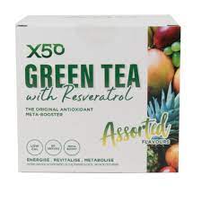 X50 Green Tea + Resveratrol Antioxidant Energy Drink 60 pk AssortedFlavours