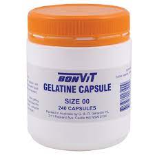 Bonvit Empty Gelatine Capsules 00 X 240 Capsules