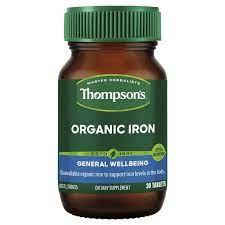 Thompson's Organic Iron 24mg 30tbs