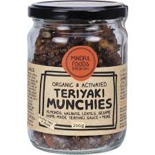 Mindful Foods Teriyaki Munchies Organic & Activated 220g