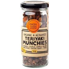 Mindful Foods Teriyaki Munchies Organic & Activated 90g