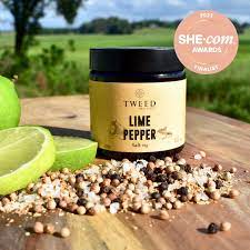 Tweed Real Foods Lime & Pepper Grinder Salt70g