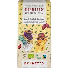 Bennetto Organic Dark Chocolate Dark Salted Caramel 80g