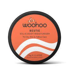 Woohoo Body Bestie Solid Body Moisturiser Tin Dry Skin & Tattoo Care 70g
