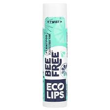 Eco Lips Lip Balm Display Bee Free Sweet Mint 24x4.25g