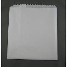 No 1 White Paper bags Square 16x20x50x500bgs