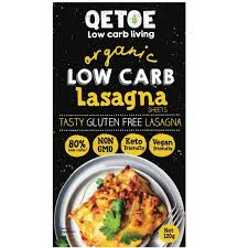 Qetoe Organic Low Carb Lasagna G/F 120g