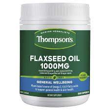 Thompson's Flaxseed Oil 1000mg Vegan Friendly 200cps