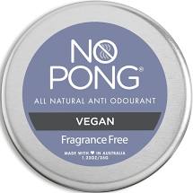 No Pong Fragrance Free Vegan 35g