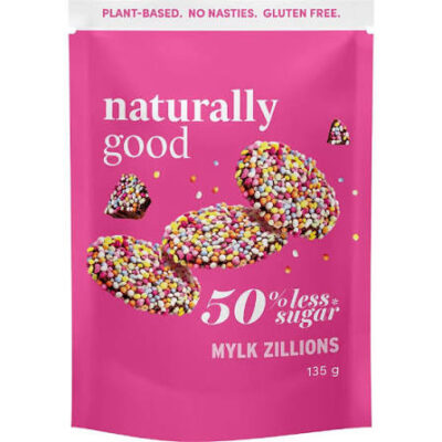 Naturally Good Mylk Zillions 50% less sugar 135g