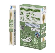 TTT Bamboo Toothbrush Boar Bristles MED 1pk