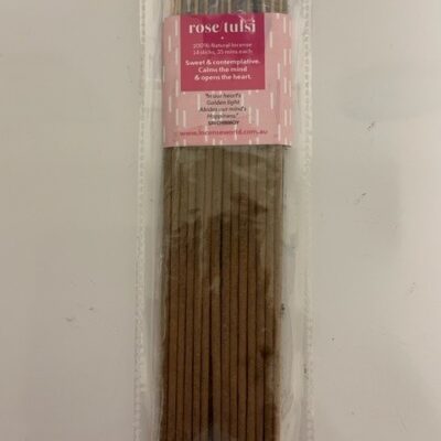 Incense Rose Tulsi 100% Natural 14 Sticks
